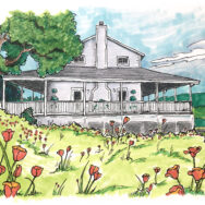 Arrowood Winery colored pencil drawing Arrowood Winery colored pencil drawing