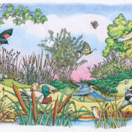 Interpretive sign illustration Interpretive sign illustration